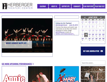 Tablet Screenshot of herbergertheater.org